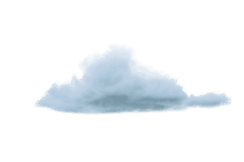 Transparent fluffy cloud vector shadow