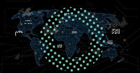 global data processing and technological network concept - Download Free Stock Images Pikwizard.com