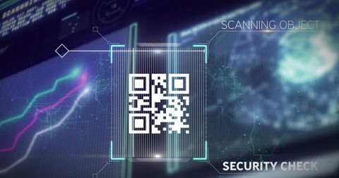 QR Code Scan in Digital Security Interface - Download Free Stock Images Pikwizard.com