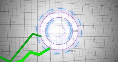 Creative Finance Chart with Green Growth Line and Digital Interface - Download Free Stock Images Pikwizard.com