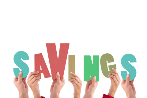 Hands Holding Savings Text on Transparent Background - Download Free Stock Videos Pikwizard.com