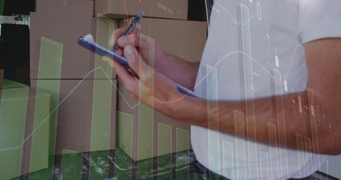 Financial analysis with delivery monitoring and data visualization