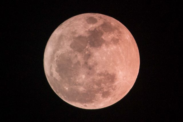 Close-up of Super Blood Moon Against Night Sky - Download Free Stock Photos Pikwizard.com