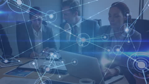 Business Team Discussing Future Technology Connections