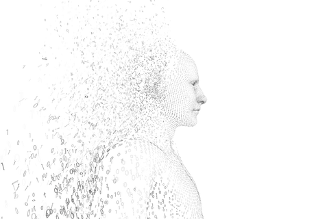 digital silhouette dissolving in sequence code with transparent background - Download Free Stock Videos Pikwizard.com