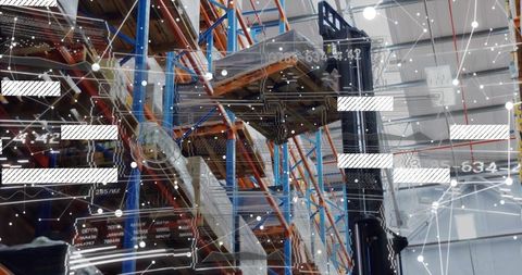 Forklift automation in a high-tech warehouse