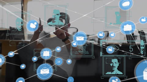 Futuristic Digital Communication Network Interface