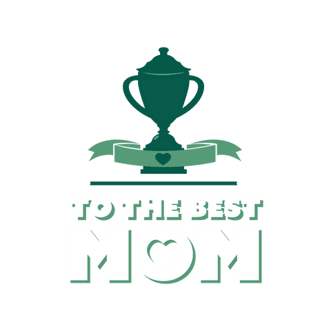 Transparent Illustration with Trophy and To The Best Mom Text