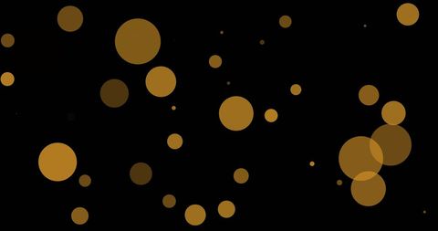 Golden Circles on Black Background Digital Abstract Art - Download Free Stock Images Pikwizard.com