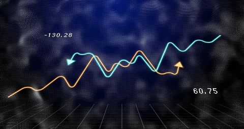 Fluctuating Line Graphs Over Digital Grid Mesh