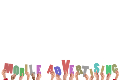 Hands Holding Mobile Advertising Text on Transparent Background - Download Free Stock Videos Pikwizard.com