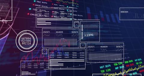 Digital Financial Data Analysis and Stock Market Trends - Download Free Stock Images Pikwizard.com