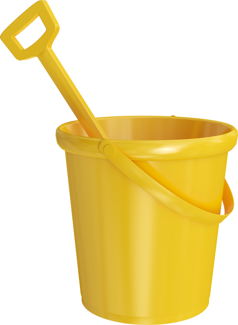 Transparent Yellow Bucket and Shovel Perfect For Summer Activities - Download Free Stock Videos Pikwizard.com