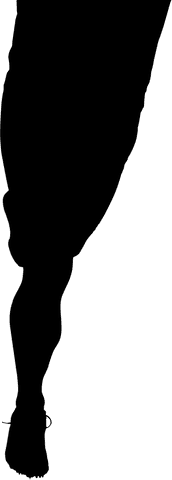 Transparent Silhouette of Athlete's Leg in Dynamic Pose - Download Free Stock Videos Pikwizard.com