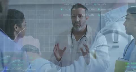 Medical Team Analyzing Data with Advanced Diagnostic Technology