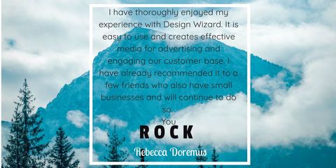 Customer Testimonial on Mountain Background Promoting Trust - Download Free Stock Templates Pikwizard.com