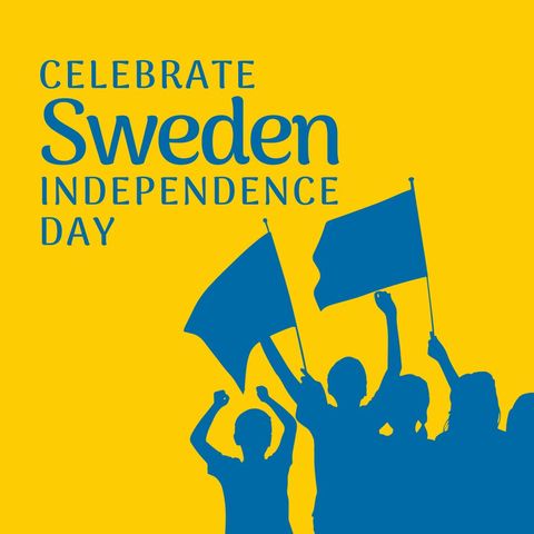 Celebrate Sweden Independence Day with Joyful Silhouettes - Download Free Stock Templates Pikwizard.com
