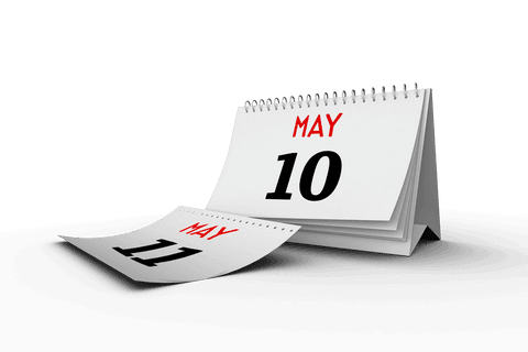 digital calendar pages on transparent background for time management ideas - Download Free Stock Videos Pikwizard.com