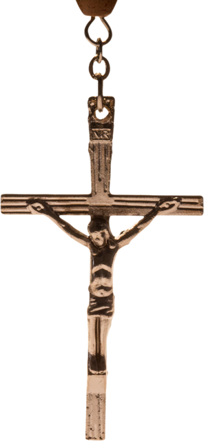 Digital PNG Photo of Crucifix on Rosary Chain with Transparent Background - Download Free Stock Videos Pikwizard.com