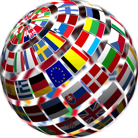 transparent globe shape formed by flags of the world - Download Free Stock Videos Pikwizard.com