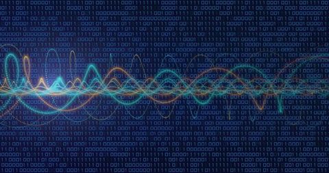 Abstract digital data processing with binary background