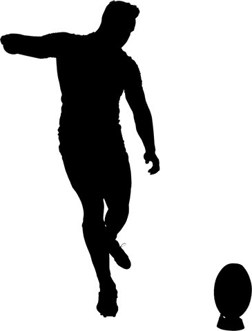 transparent silhouette of rugby player practicing kick - Download Free Stock Videos Pikwizard.com