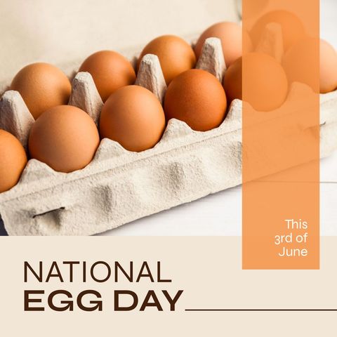 illustration celebrating national egg day with organic eggs - Download Free Stock Templates Pikwizard.com