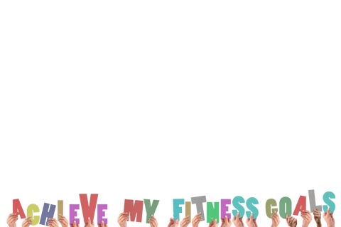 hands raising 'achieve my fitness goals' banner on transparent background - Download Free Stock Videos Pikwizard.com