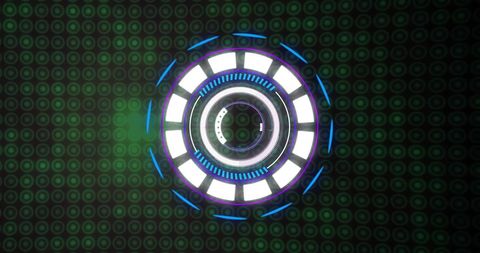 Futuristic Digital Interface with Scanning Pattern