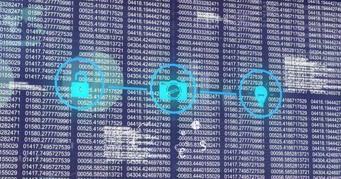 Data Processing Technology With Security and Information Icons - Download Free Stock Images Pikwizard.com
