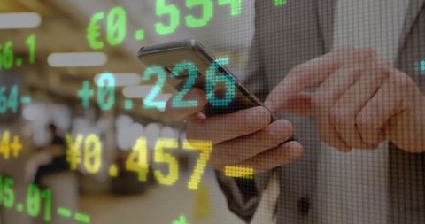 Senior Trader Tracking Currency in Modern Financial Market