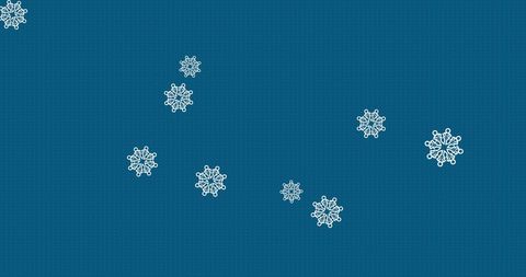 Digital Snowflakes on Blue Abstract Winter Background - Download Free Stock Images Pikwizard.com