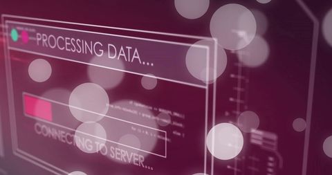 Digital Data Processing with Networking Interface - Download Free Stock Images Pikwizard.com