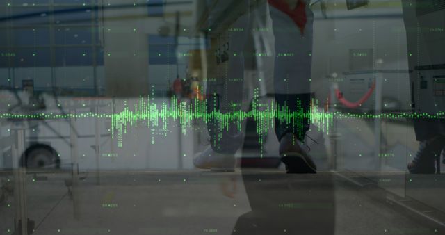 Abstract Concept of Soundwav Data and Industrial Work - Download Free Stock Images Pikwizard.com