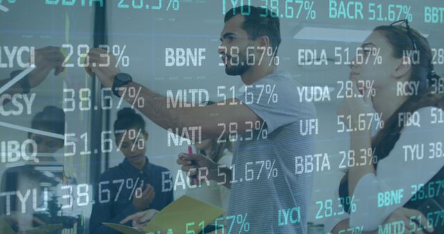 Business People Analyzing Stock Market Data on Digital Screen - Download Free Stock Images Pikwizard.com