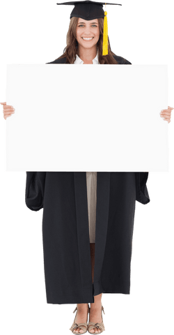 happy graduate holding blank educative message, transparent background - Download Free Stock Videos Pikwizard.com