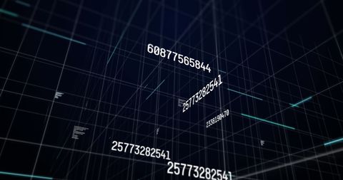 Data Processing Visualization with Numeric Entries - Download Free Stock Images Pikwizard.com