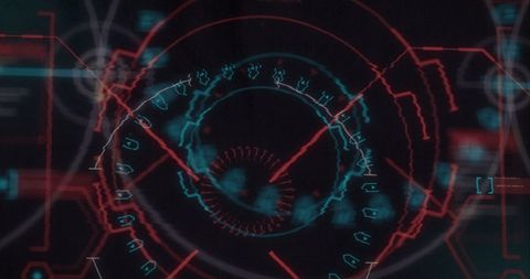 Futuristic Neon Interface with Digital Glitch Effect - Download Free Stock Images Pikwizard.com
