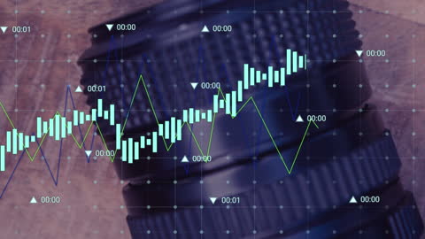 Digital Graphs Overlaid on Camera Lenses