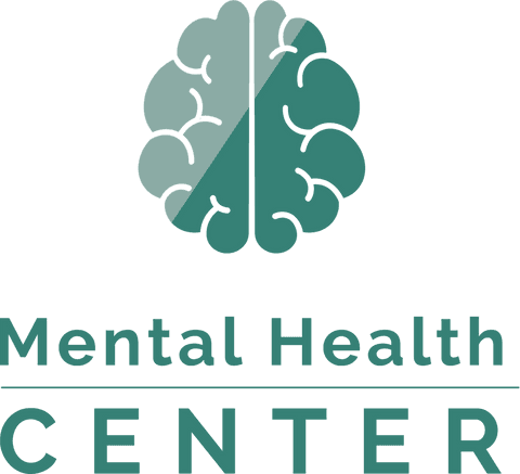 Brain illustration emphasizing mental health on transparent background