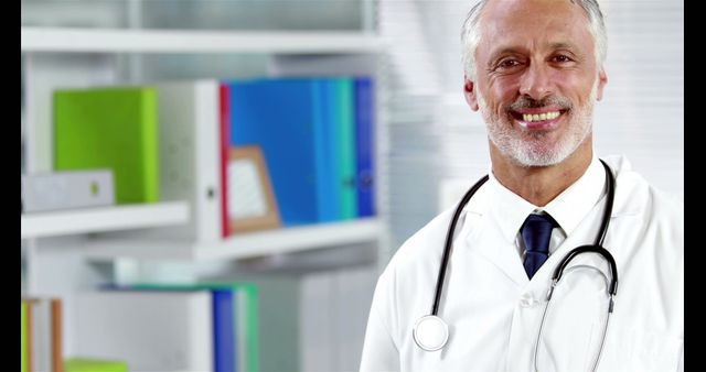 Confident Smiling Doctor in Professional Healthcare Environment - Download Free Stock Images Pikwizard.com