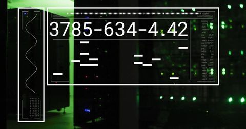 Data Processing Illustration in Server Room Environment - Download Free Stock Images Pikwizard.com