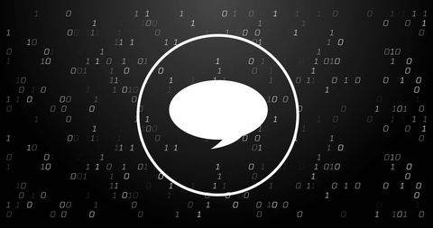 Binary Code with Digital Speech Bubble Concept - Download Free Stock Images Pikwizard.com