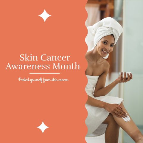 skin cancer awareness: promoting protection with skincare - Download Free Stock Templates Pikwizard.com