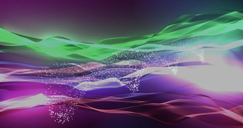 Glowing DNA Strand Formed by Abstract Particles - Download Free Stock Images Pikwizard.com