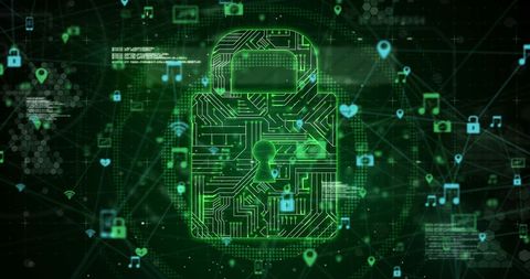 Futuristic Cybersecurity Encryption in Digital Network - Download Free Stock Images Pikwizard.com
