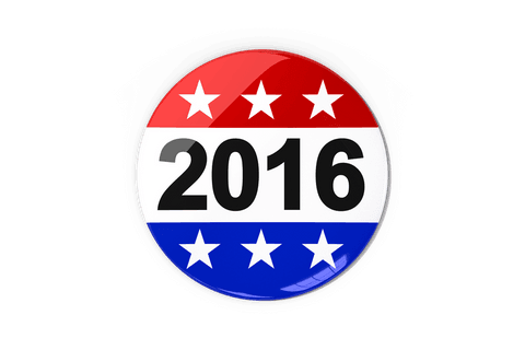 patriotic 2016 usa election badge on transparent background - Download Free Stock Videos Pikwizard.com