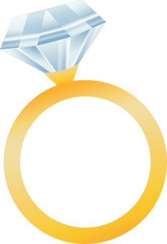 golden engagement ring with clear gemstone on transparent background - Download Free Stock Videos Pikwizard.com