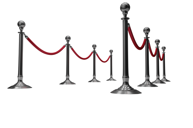 Transparent Queue Barrier with Regal Red Ropes and Silver Stands - Download Free Stock Videos Pikwizard.com