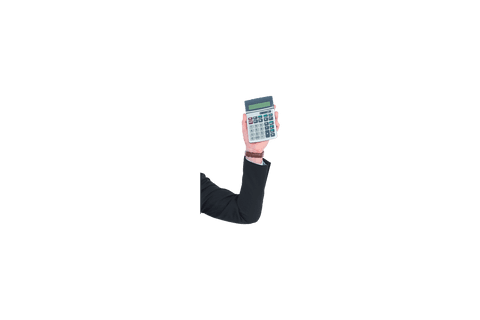 hand with calculator on transparent background for finance concepts - Download Free Stock Videos Pikwizard.com